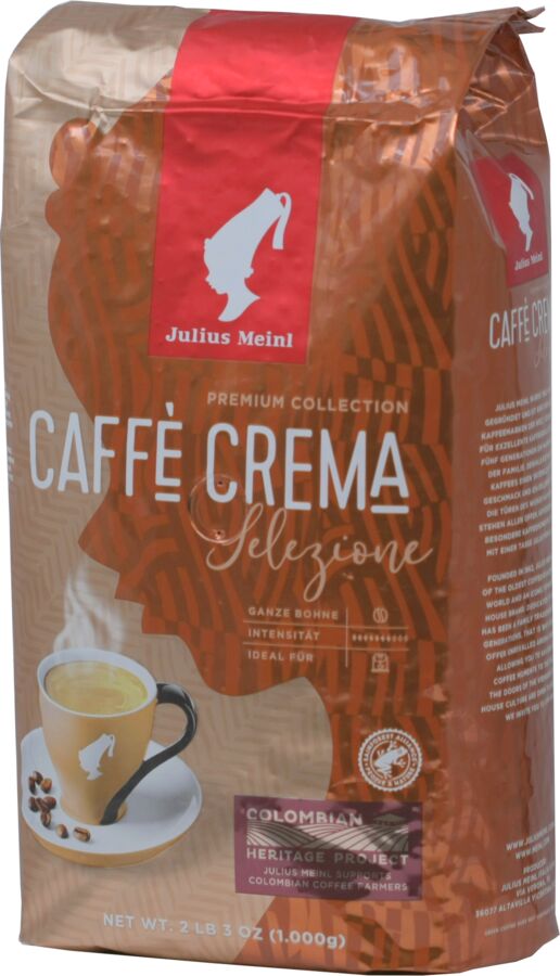 Jaf Tea JULIUS MEINL. Caffe Crema (зерновой) 1 кг. мягкая упаковка