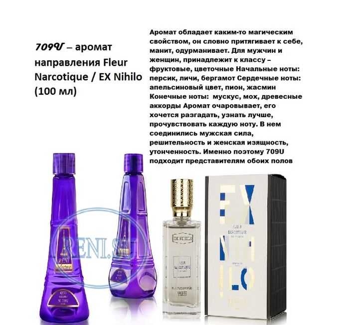 Наливные духи reni каталог с картинками