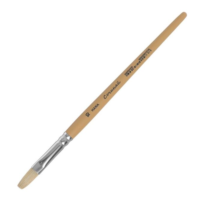 Кисть Щетина плоская Roubloff Сочиняй № 10 (длина волоса 20 мм), короткая ручка матовая