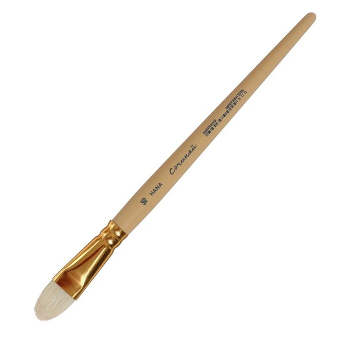 Кисть Щетина овальная Roubloff Сочиняй № 16 (длина волоса 20 мм), короткая ручка матовая