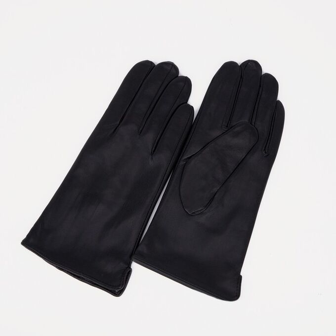 СИМА-ЛЕНД Перчатки женские, размер 7.5, с подкладом, цвет чёрный