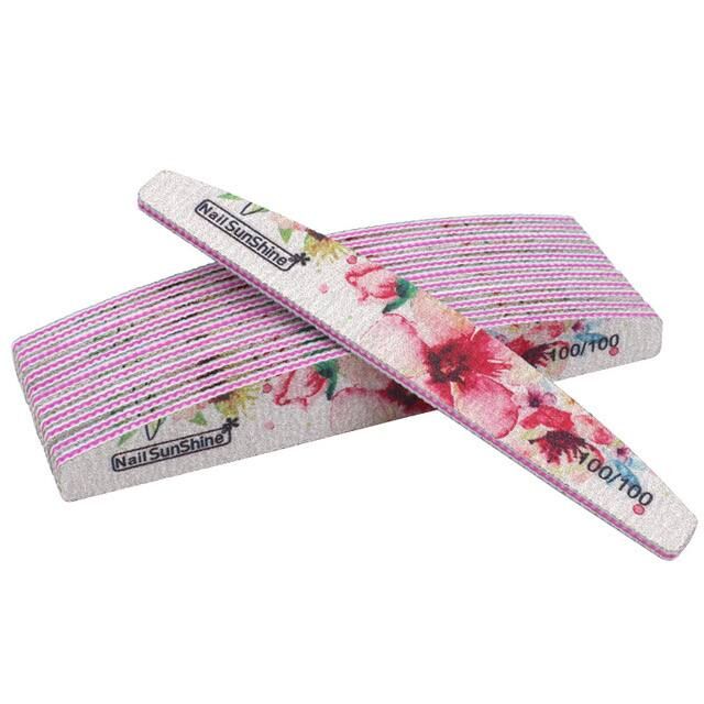 ИП Пилка для ногтей Nail SunShine лодка 100/100 10шт.