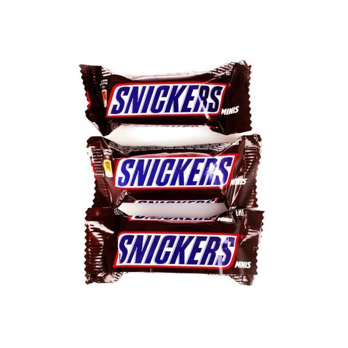 Mars Snickers Minis шоколадные конфеты с карамелью, арахисом и нугой , 250 гр.