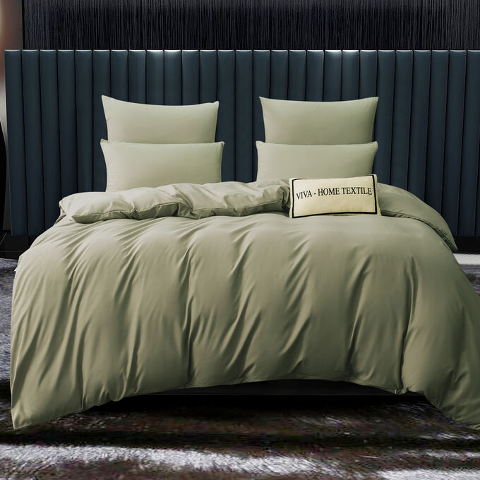 Viva home textile Комплект постельного белья Однотонный Сатин CS048