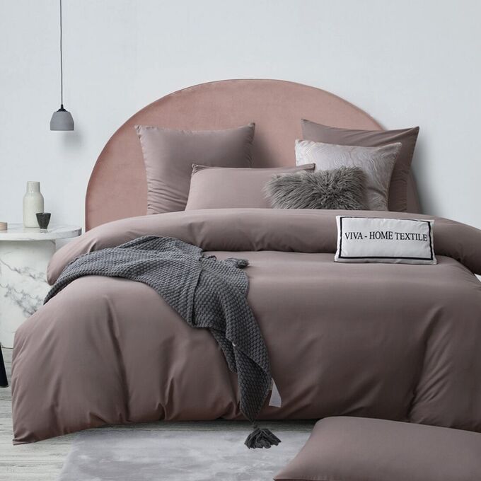 Viva home textile Комплект постельного белья Однотонный Сатин CS036