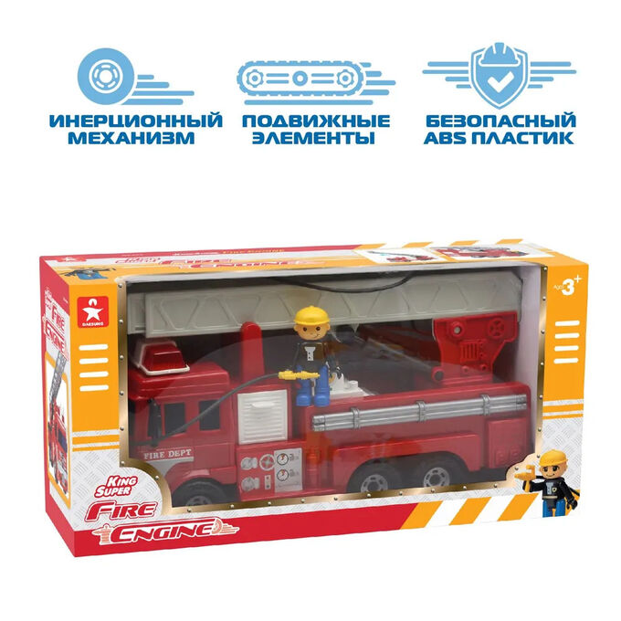 Росмэн Дасунг Игровой набор Пожарная машина со шлангом и фигуркой Daesung