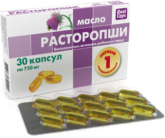 ФИТОСИЛА Расторопши масло - БАД, № 30 капсул х 0,7 г