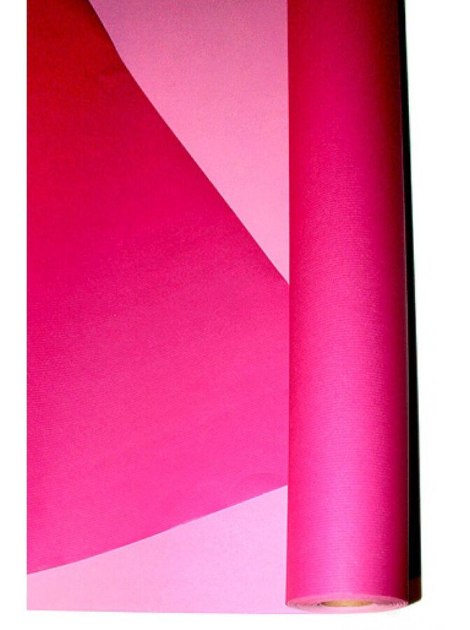 Holiday station Бумага крафт 17/61-60 дольче бьянко 80 см х 40 м цвет розовый с ярко-розовым