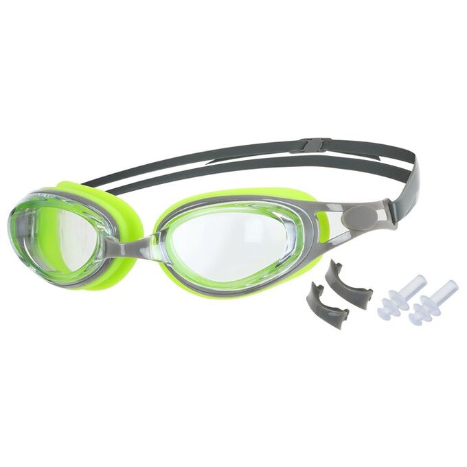 ONLITOP Очки для плавания+набор съемных перемычек взрослые, UV защита