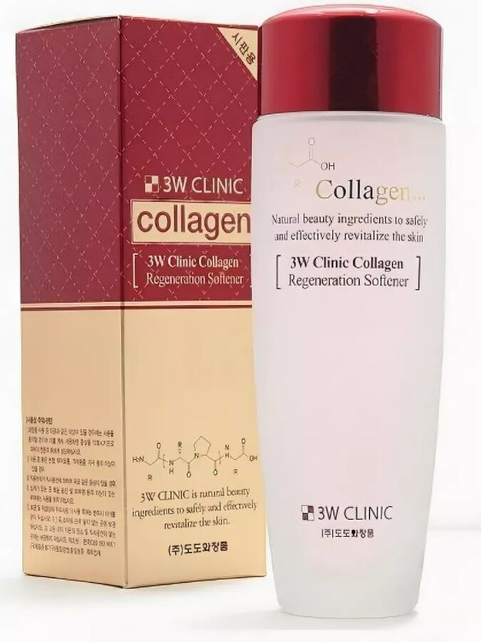 Тоник-софтнер регенерирующий с коллагеном 3W Clinic Collagen Regeneration Softener