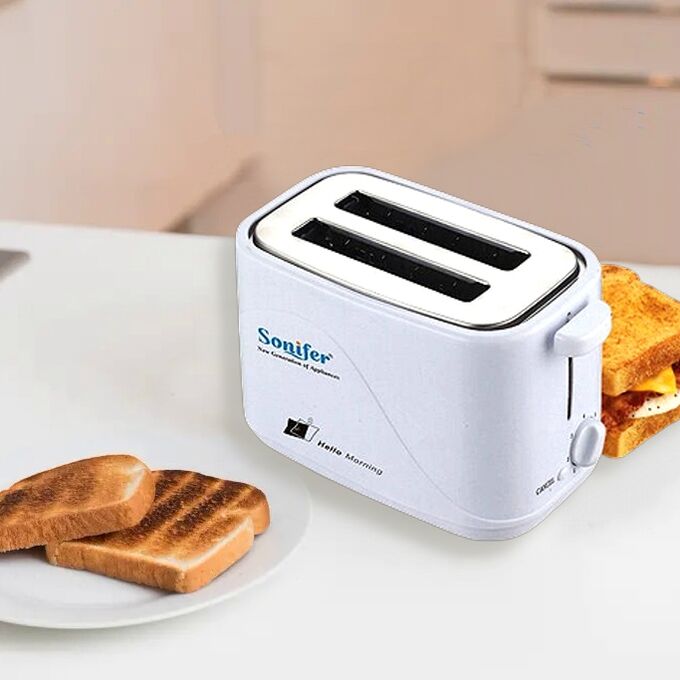 Тостер электрический/тостер/тостеры кухонные/тостер горизонтальный