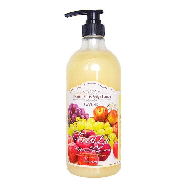 3W Clinic 3W Расслаб. гель д/душа, микс фруктов &quot;Relaxing Fruits Body Cleanser&quot; 1000 мл. Арт-83153/20254