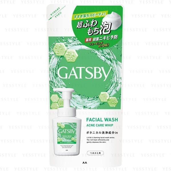 Mandom Мусс для умывания GATSBY, для жирной и проблемной кожи Acne Care Whip, аромат цитруса, 130гр/Япония