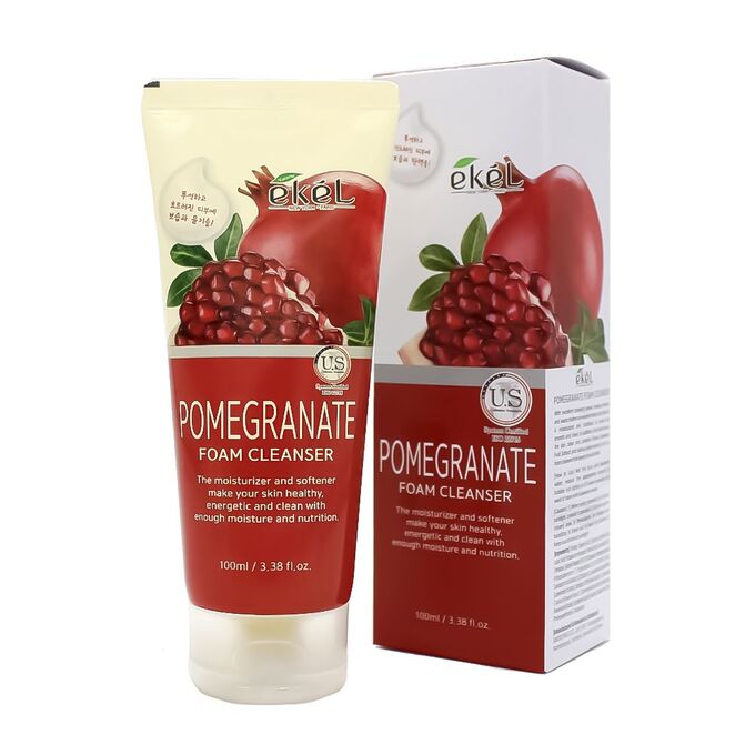 Ekel cosmetics Ekel Пенка для умывания с гранатом Foam Cleanser Pomegranate, 100 мл