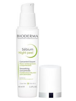 Bioderma Sebium Пилинг для лица ночной 15% гликолевой кислоты для комбинированной и жирной кожи  Биодерма Себиум 40 мл