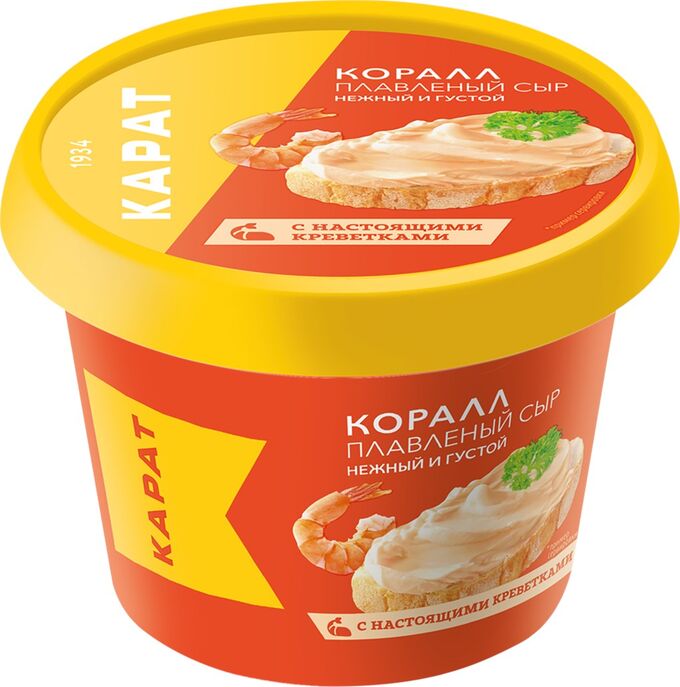 Без бренда Сыр плавл. 230г Коралл 45% стакан 1х16.