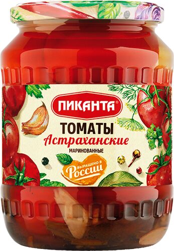 Томаты Пиканта 670 г Астраханские маринованные 1х6