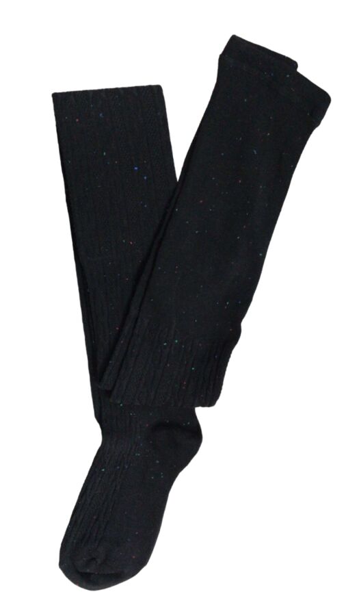 Gatta Колготки женские плотные черные с рисунком и вкраплениями Tutuanna* (р. M-L 154-162cm)