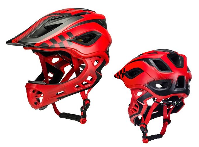 Детский шлем велосипедный шлем Rockbros TT-32 (M, Красный)