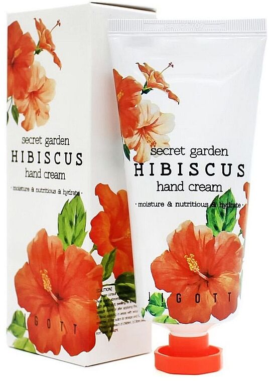 Jigott Secret Garden hand Cream Hibiscus, 100мл. Крем для рук Jigott Secret Garden Hibiscus hand Cream(100 мл) гибискус. Крем для рук Jigott Secret Garden. Экстракт гибискуса