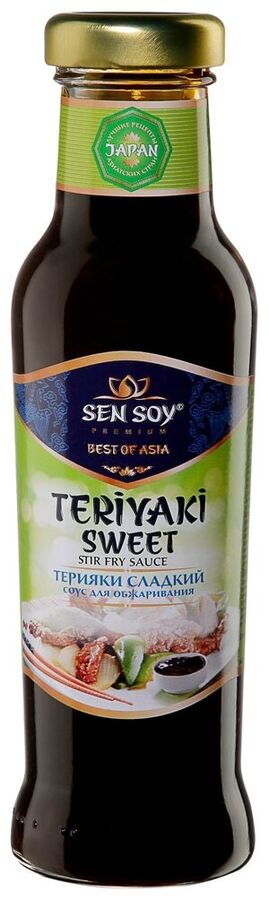 Sen Soy Соус Сэн Сой 320г премиум Терияки Сладкий ст/бут 1/6.