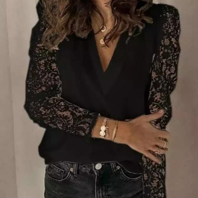 Diane von Furstenberg 2007 кружевная блузка черная