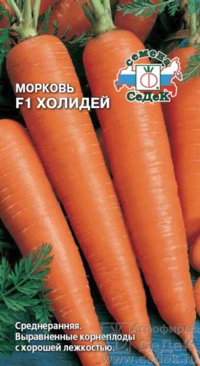 Огород круглый год Морковь Холидей /Седек/ 2г/ среднеран.18-20см