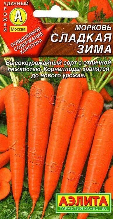Огород круглый год Морковь Сладкая зима /Аэлита/позд.до 20см/2гр