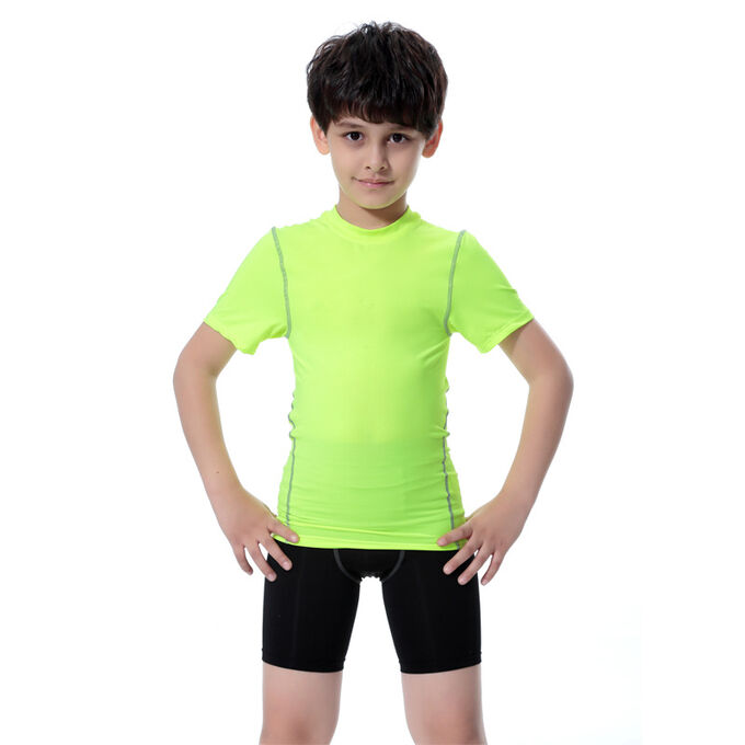 Детская футболка, цвет зеленый