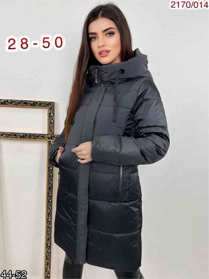 Женская Зимняя Куртка в размер Длина: 98-100см Наполнитель холлофайбер