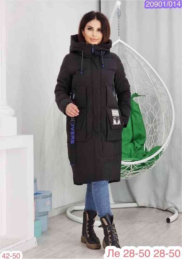 Женская Зимняя Куртка Наполнитель холлофайбер в размер