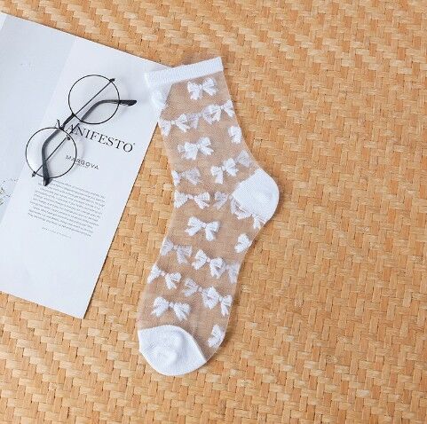 Женские капроновые носочки с принтом, 36/41