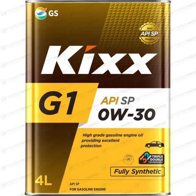 Масло моторное Kixx G1 0w30 синтетическое, API SP, для бензинового двигателя, 4л, арт. L209944TE1