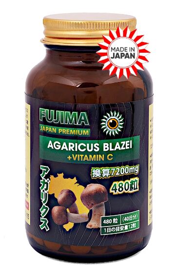 FUJIMA АГАРИК БРАЗИЛЬСКИЙ С ВИТАМИНОМ «С» ( Agaricus blazei + vitamin ”C” ), 480т.