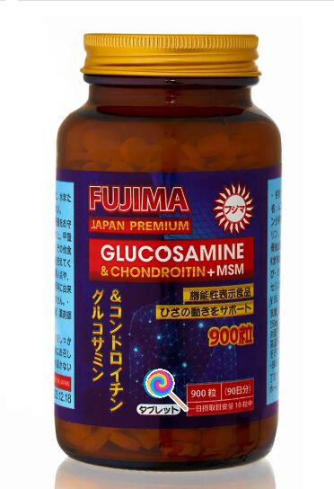 Глюкозамин+Хондроитин+MSM Fujima (900таб на 90 дней )