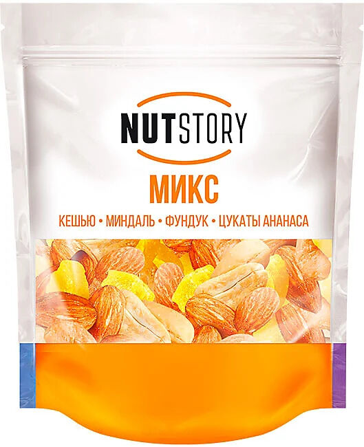 Яшкино Микс Nut Story 150г кешью, миндаль, фундук, цукаты