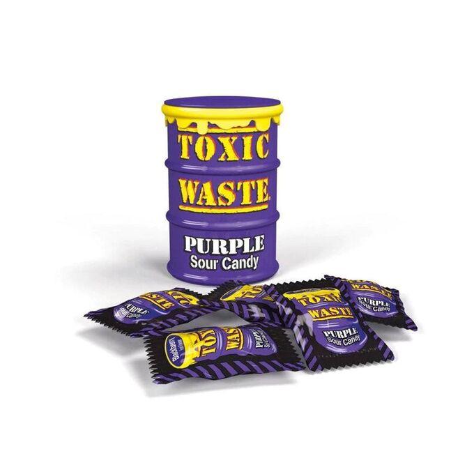 Chupa Chups Toxic Waste Purple 42g - Супер кислые конфеты  Токсик