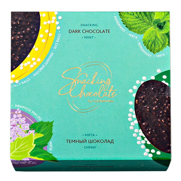 Концерн Шоколадница Шоколад Волшебница Snacking Dark Mint 100 г 1 уп.х 10 шт.