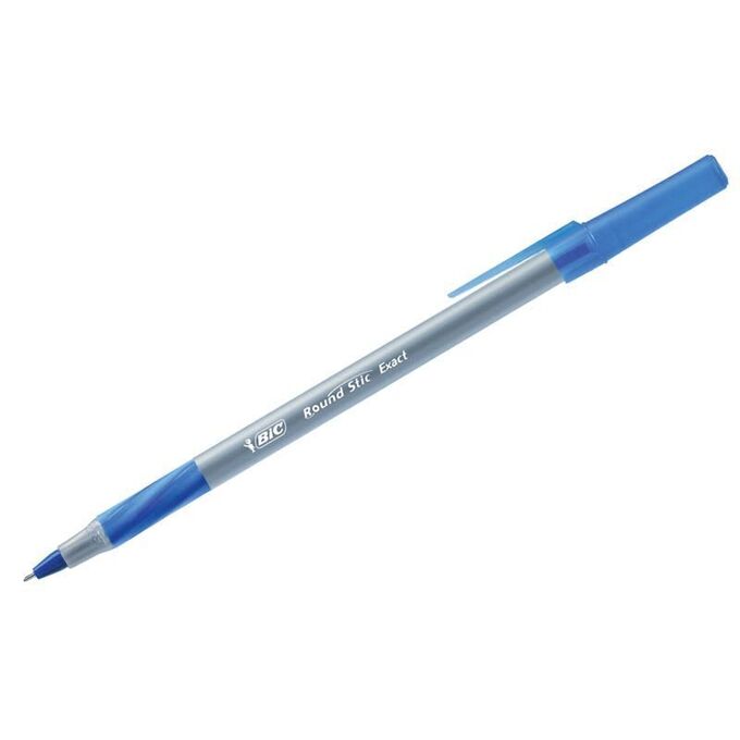bic Ручка шариковая &quot;Round Stic Exact&quot;, синяя, 0,7мм, грип