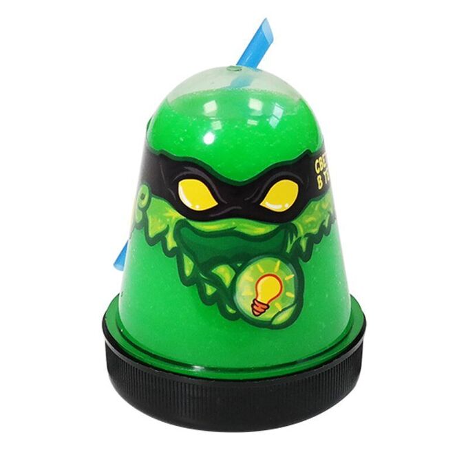 Slime Ninja Слайм Slime &quot;Ninja&quot;, зеленый, светится в темноте, 130г