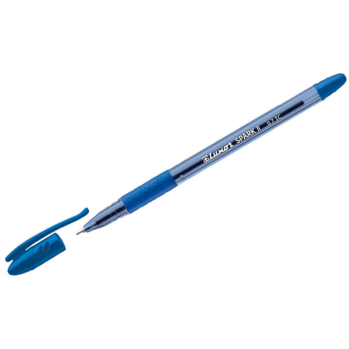 Ручка шариковая Luxor &quot;Spark II&quot; синяя, 0,7мм, грип