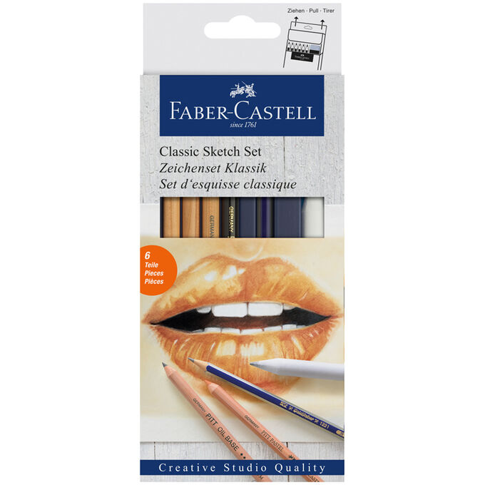 Набор художественных изделий Faber-Castell &quot;Classic Sketch&quot;, 6 предметов, картон. упак.