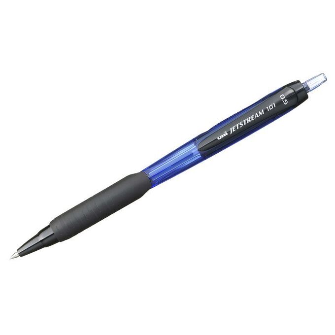 Ручка шариковая автоматическая Uni &quot;Jetstream SXN-101-05&quot; синяя, 0,5 мм, грип