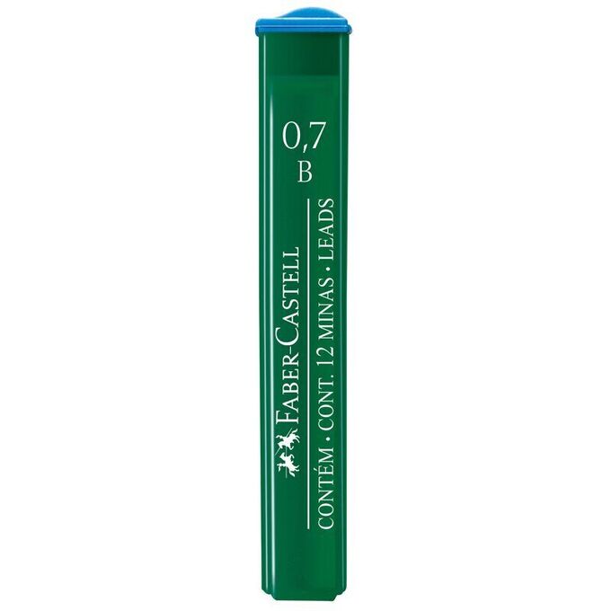 Грифели для механических карандашей Faber-Castell &quot;Polymer&quot;, 12шт., 0,7мм, B