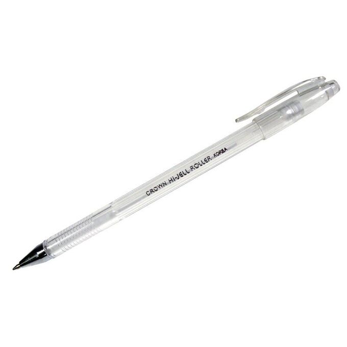 Ручка гелевая Crown &quot;Hi-Jell Pastel&quot; пастель белая, 0,8мм