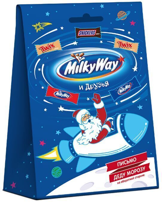 M&Ms Новогодний подарок Milky Way Санта 85 гр Подарок