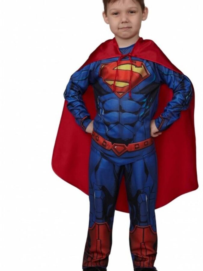 Карнавальный костюм &quot;Супермен без мускулов Warner Brothers&quot; 23-41 р.128-64