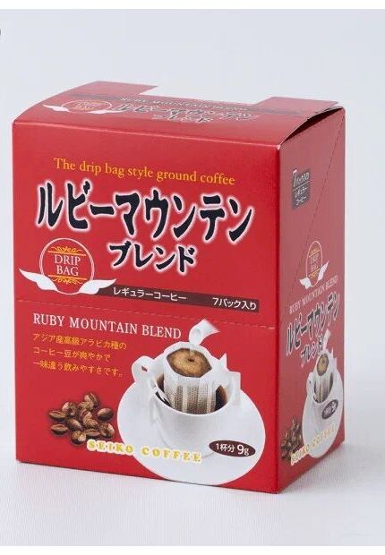 Seiko Coffee Co.,LTD. Кофе молотый Seiko Coffee Дрип-бэг Ruby Mountain (7 шт/уп), к/к 63г,