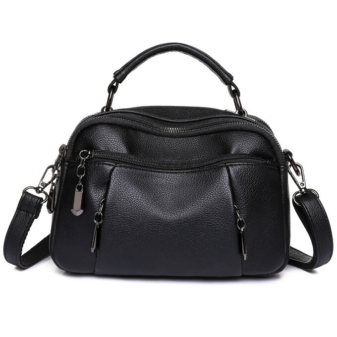 COSMOСOLLECTION_BAGS Сумка из натуральной кожи чёрная