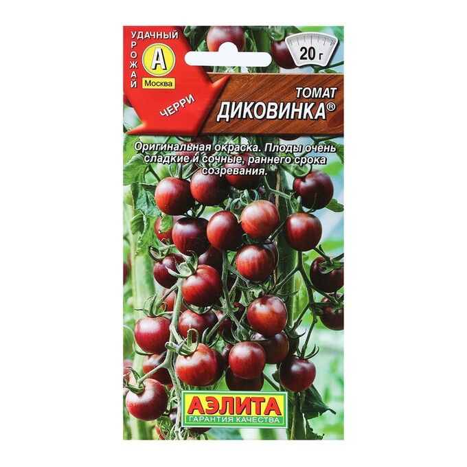 Агрофирма АЭЛИТА Семена Томат &quot;Диковинка&quot;, индетерминантный,высокорослый 20 шт